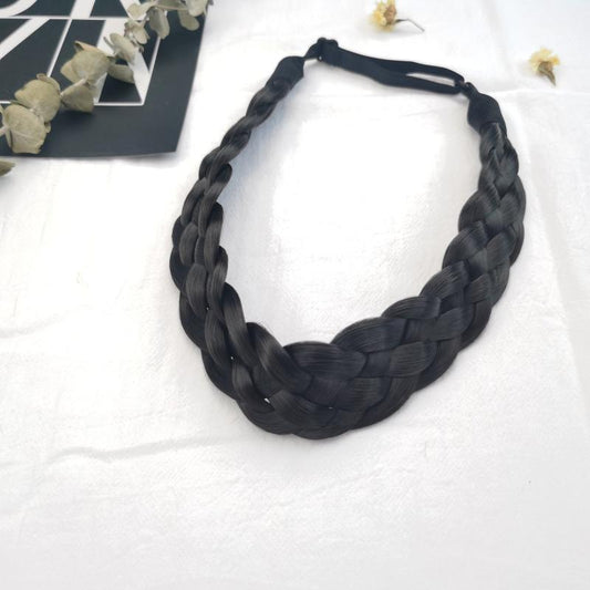 Adjustable Braided Headband Synthetic Hairpiece Hair Accessories