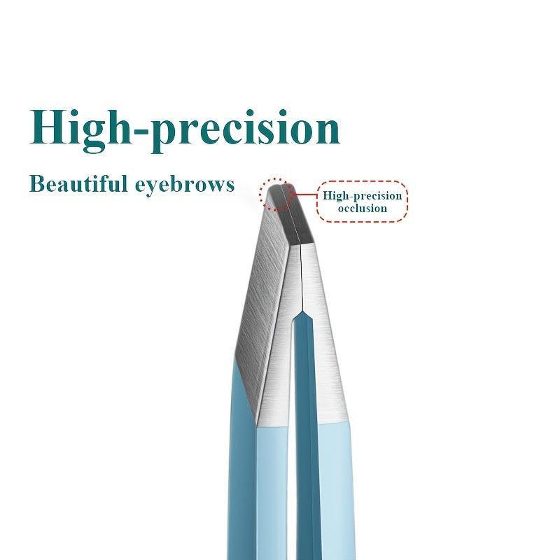 Professional Tweezers Set for Hair Removal with Storage Case