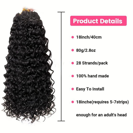 Bohemian Crochet Braids Extensions Deep Wave Hair Extensions