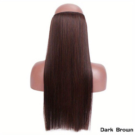 60 96 Cm Long Straight Hair Pieces Synthetic Hair Extensions