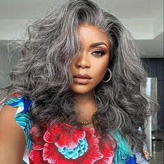 Loose Wave Synthetic Wig Natural Curly Heat Resistant Mixed Wavy Wig