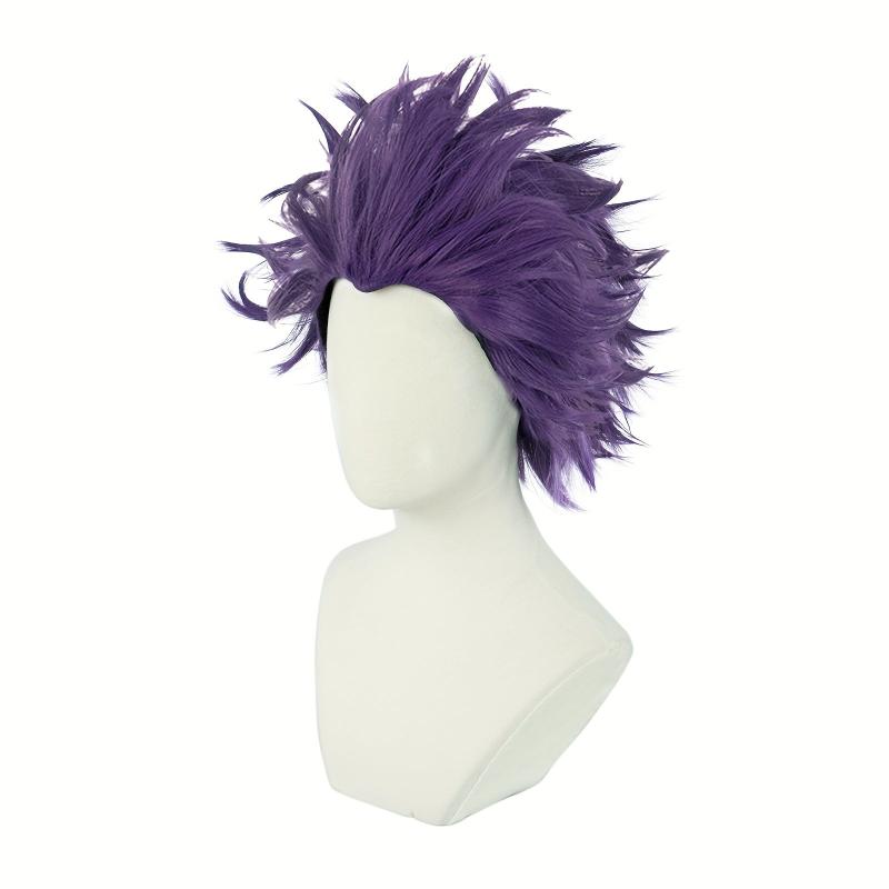 Purple Short Straight Anime Cosplay Wig Halloween Thanksgiving Christmas School
