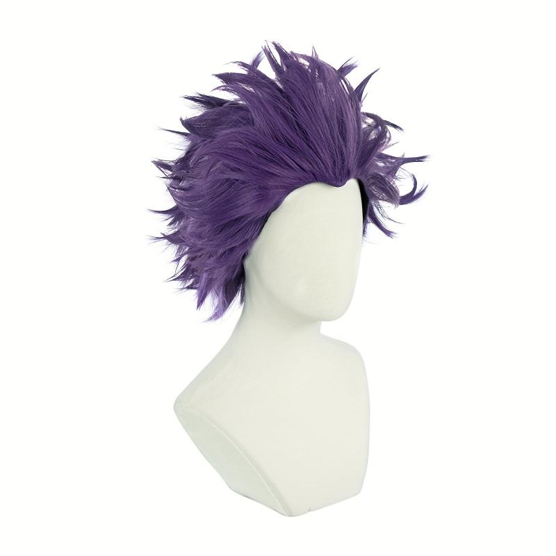 Purple Short Straight Anime Cosplay Wig Halloween Thanksgiving Christmas School