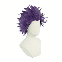 Purple Short Straight Anime Cosplay Wig Halloween Thanksgiving Christmas School