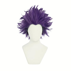 Purple Short Straight Anime Cosplay Wig Halloween Thanksgiving Christmas School