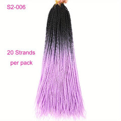 8 Cm Senegalese Twist Hair Crochet Braids Extensions 20 Strands
