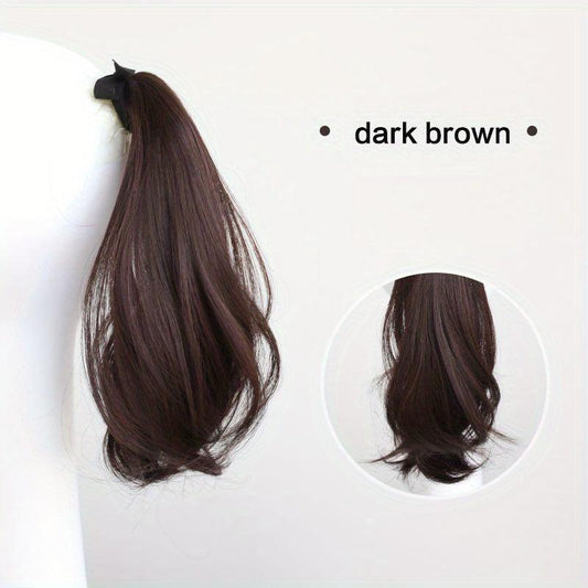 Long Straight Synthetic Ponytail Hair Extension Drawstring Hairpiece for Women