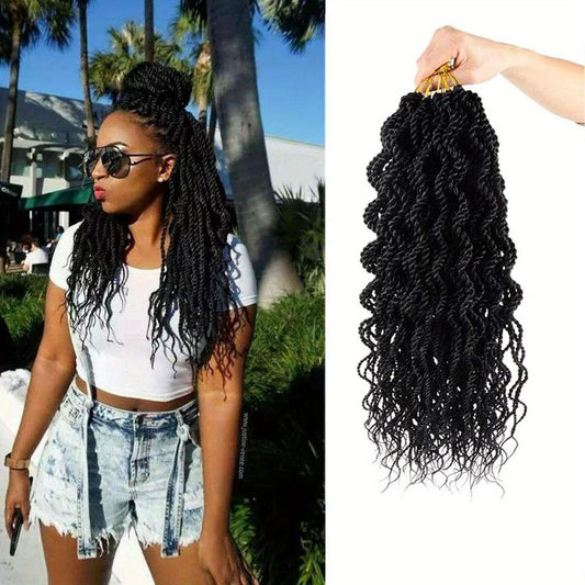 6packs 45 Wavy Senegalese Twisted Crochet Hair 18inch