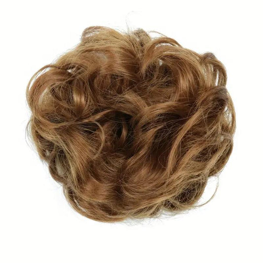 Curly Wavy Hair Scrunchies for Women Messy Bun Hairpiece