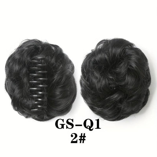 Messy Donut Hair Buns Updo Chignon Synthetic Clip In Hair Extensions