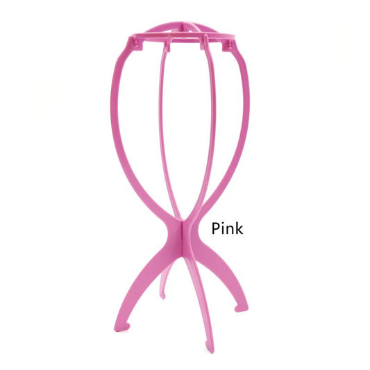 Portable Plastic Wig Stand for Women Display Hairpieces and Hats