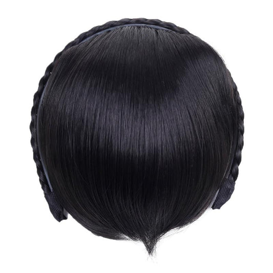Twist Braid Headband Short Straight Synthetic Hair Bangs