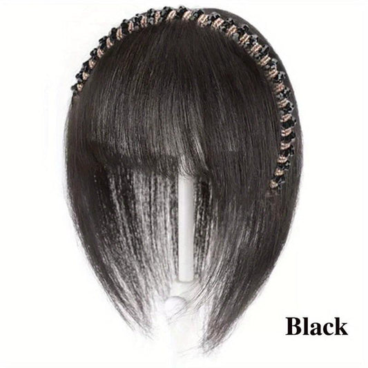 Synthetic Straight Bangs Hair Hoop With Rhinestones