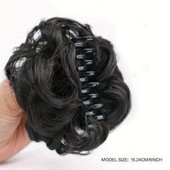 Messy Curly Clip Claw In Hair Hairpieces Wavy Curly Ponytail Extensions