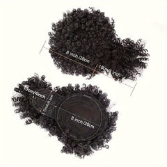 Kinky Curly Ponytail with Bangs Hairpiece