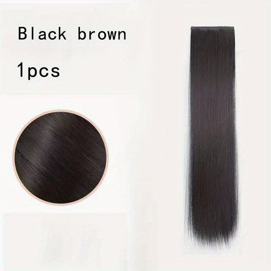 Thick Long Straight Clip In Extensions Pack of 3 for Women Girls 50.8 cm