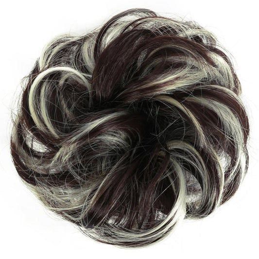 Curly Wavy Messy Hair Bun Extension