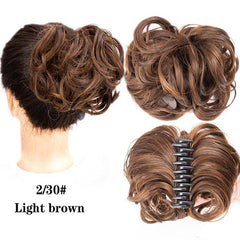 Synthetic Hair Bun for Women - Daily Use and Messy Curly Hair Look