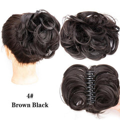 Synthetic Hair Bun for Women - Daily Use and Messy Curly Hair Look