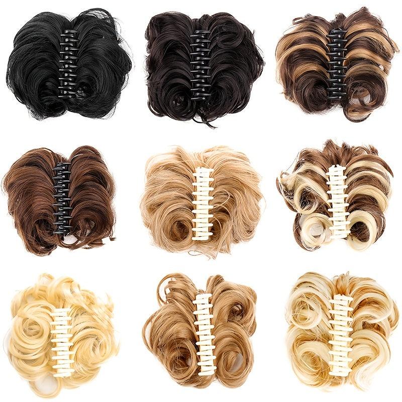 Synthetic Hair Bun for Women - Daily Use and Messy Curly Hair Look