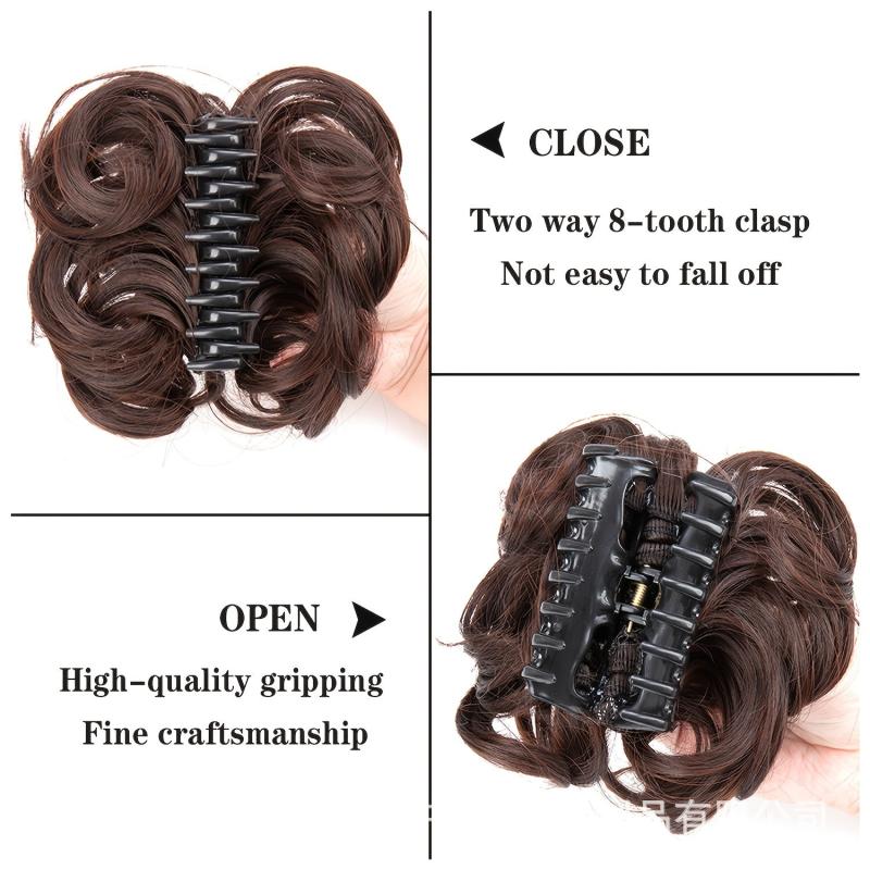 Synthetic Hair Bun for Women - Daily Use and Messy Curly Hair Look