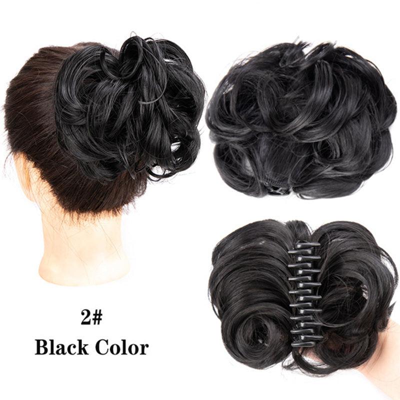 Synthetic Hair Bun for Women - Daily Use and Messy Curly Hair Look