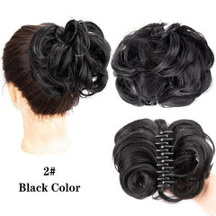 Synthetic Hair Bun for Women - Daily Use and Messy Curly Hair Look