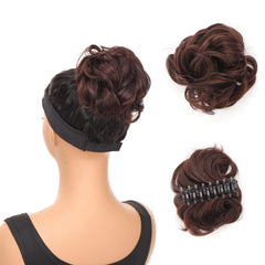 Synthetic Wig with Loop & Scrunchie Clip