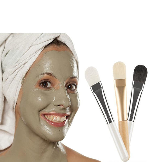 1PC Facial Mask Soft Brush Wooden Handle Face Skin Care Cosmetics Tool