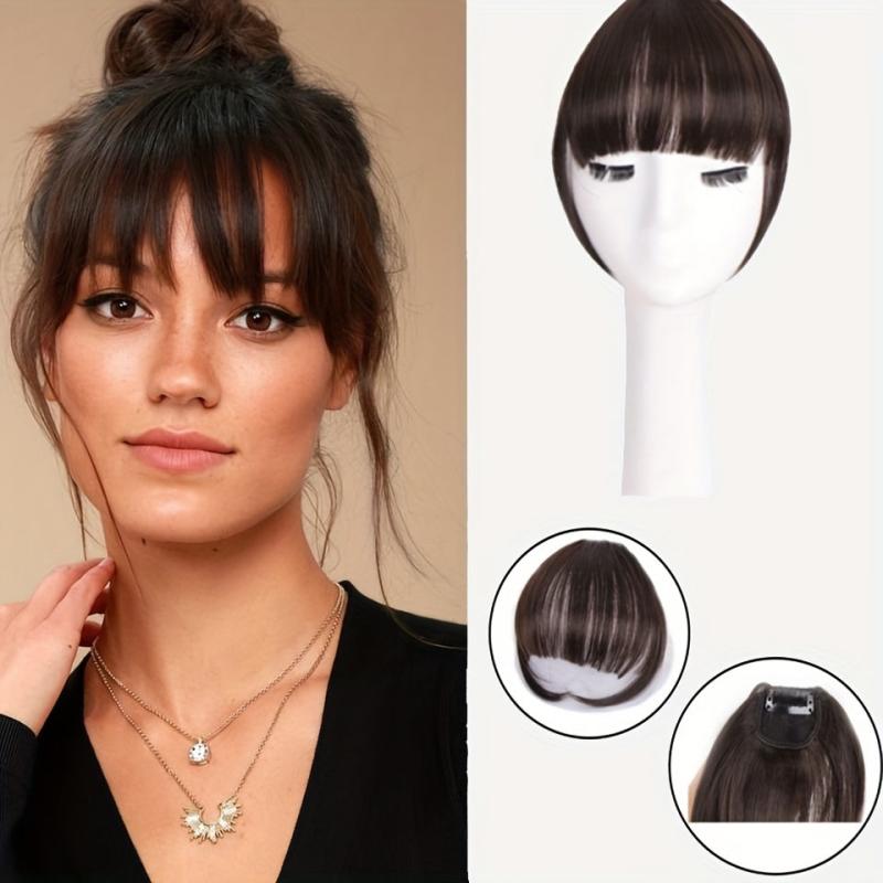 Invisible Synthetic Bangs for Women - Flawless Look