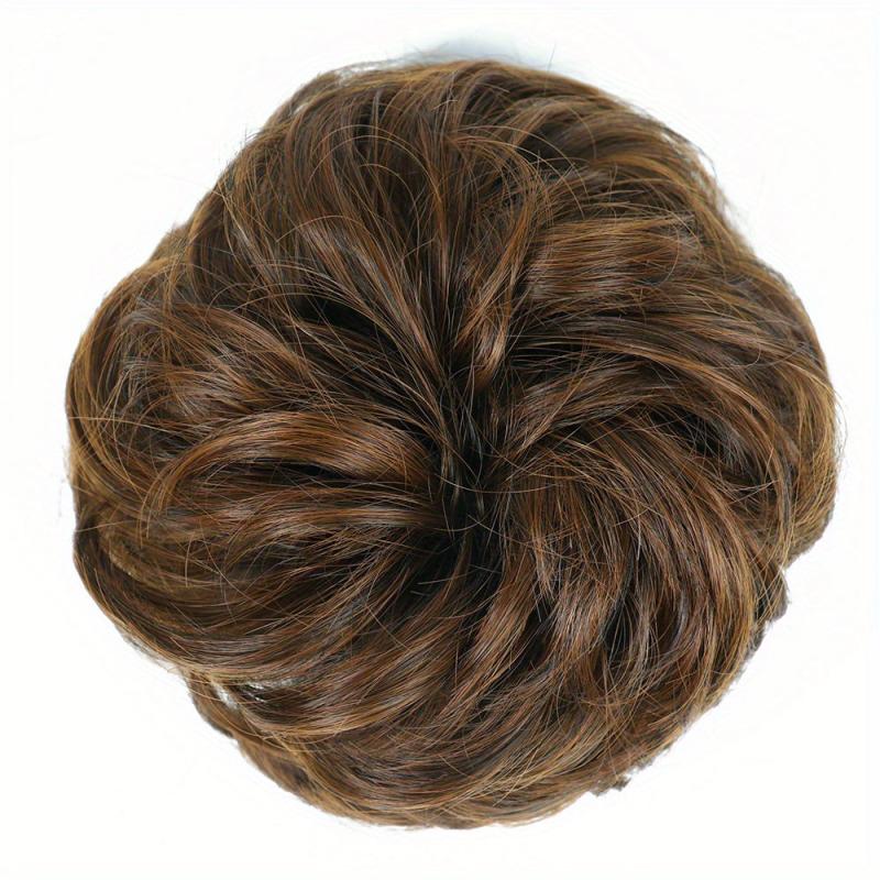 Donut Hair Buns Updo Chignon With Rubber Band Synthetic Hair Extensions