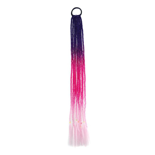 12 Rainbow Braids Hair Extensions Ponytail Accessories