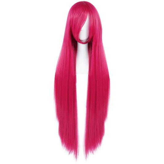 Long Straight Cosplay Wig For Halloween & 1pc Wig Cap For Women Girls