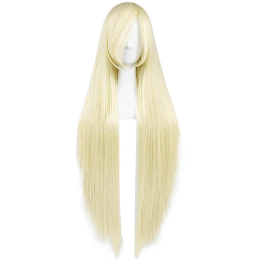Long Straight Cosplay Wig For Halloween & 1pc Wig Cap For Women Girls