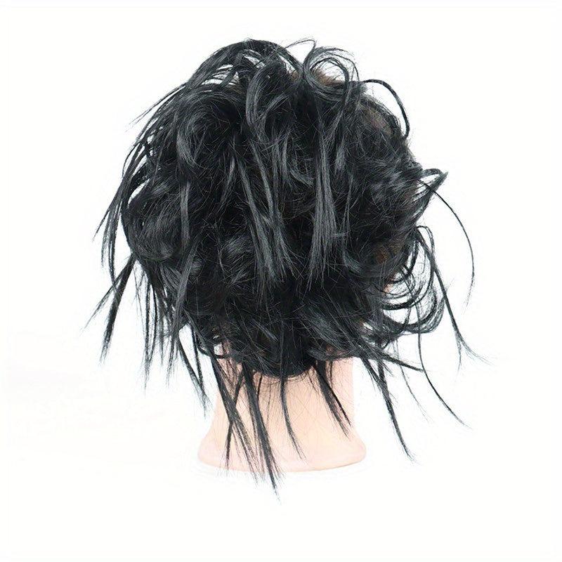 Messy Bun Hair Piece Elastic Rubber Band Hair Extensions Hairpiece