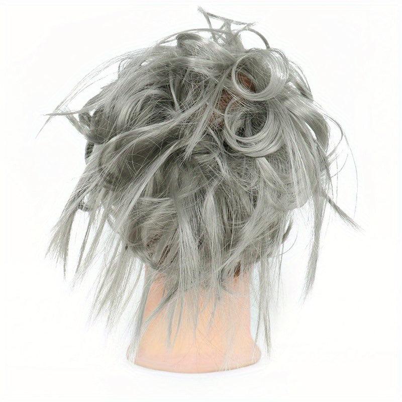 Messy Bun Hair Piece Elastic Rubber Band Hair Extensions Hairpiece