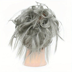 Messy Bun Hair Piece Elastic Rubber Band Hair Extensions Hairpiece