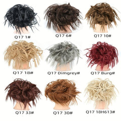 Messy Bun Hair Piece Elastic Rubber Band Hair Extensions Hairpiece