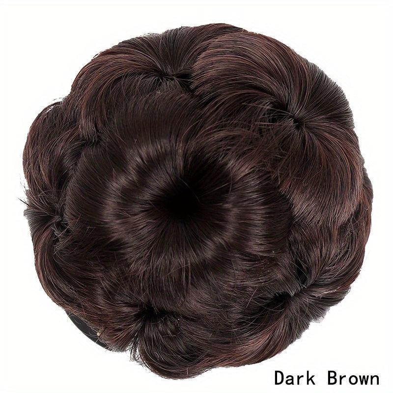 Synthetic Hair Bun Updo Chignon Clip-In Extensions Female Accessories