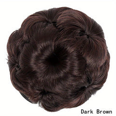 Synthetic Hair Bun Updo Chignon Clip-In Extensions Female Accessories