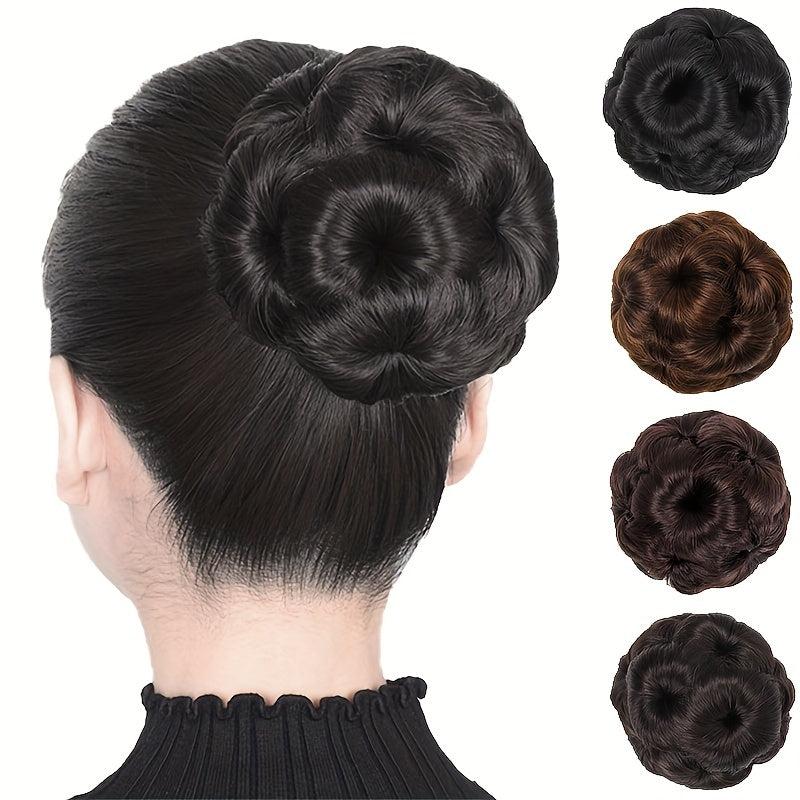 Synthetic Hair Bun Updo Chignon Clip-In Extensions Female Accessories