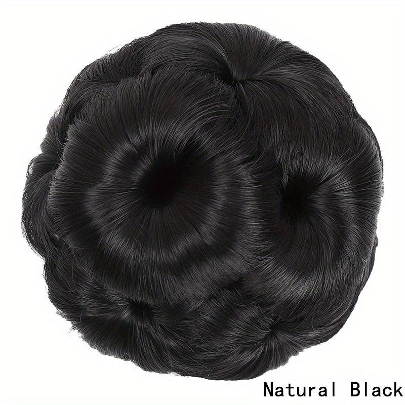 Synthetic Hair Bun Updo Chignon Clip-In Extensions Female Accessories