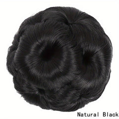 Synthetic Hair Bun Updo Chignon Clip-In Extensions Female Accessories