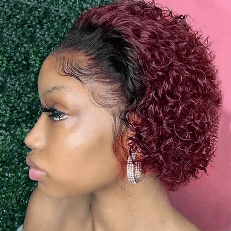 Short Pixie Cut 13x1 Lace Front Human Hair Wig