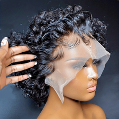 Short Pixie Cut 13x1 Lace Front Human Hair Wig