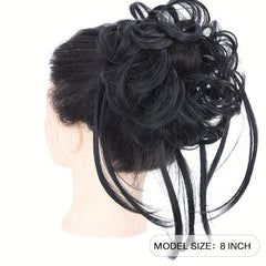 Synthetic Hair Bun Scrunchie Chignon Elastic Hair Extensions