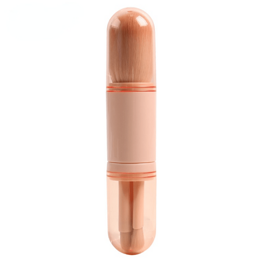 4-In-1 Retractable Mini Makeup Brush Set Portable Beauty Tool