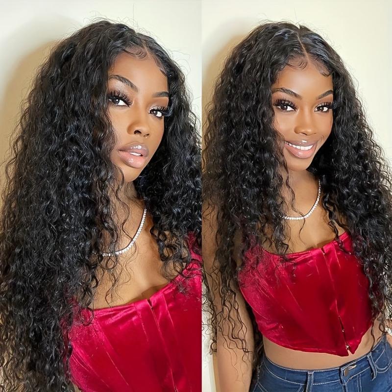 Curly Wavy Human Hair Bundle For Women Natural 32 Inch