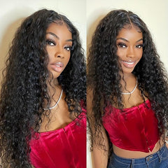 Curly Wavy Human Hair Bundle For Women Natural 32 Inch