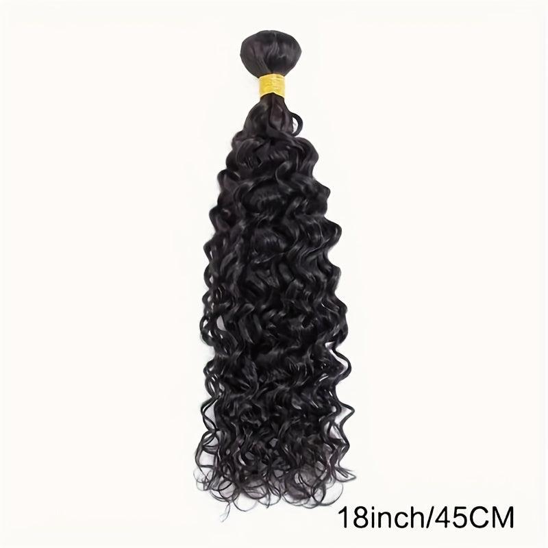 Curly Wavy Human Hair Bundle For Women Natural 32 Inch